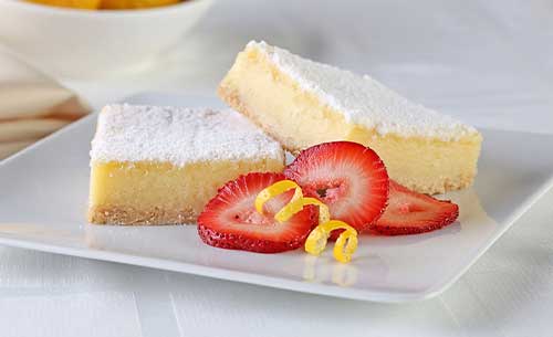 gourmet lemon bar dessert provider to food service industry