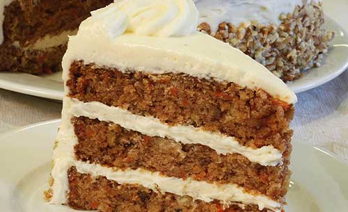 gourmet carrot cake dessert provider to food service industry